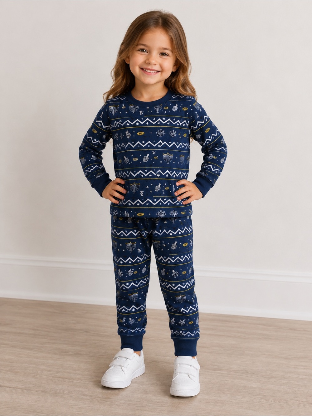 Petit Lem • NWOT Girls Hanukkah Pajamas Size 5 NWOT 2-Piece Holiday Set